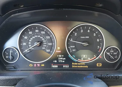 2014 BMW 335I xDrive z USA, uszkodzony, nr VIN WBA3B9G51ENR90919